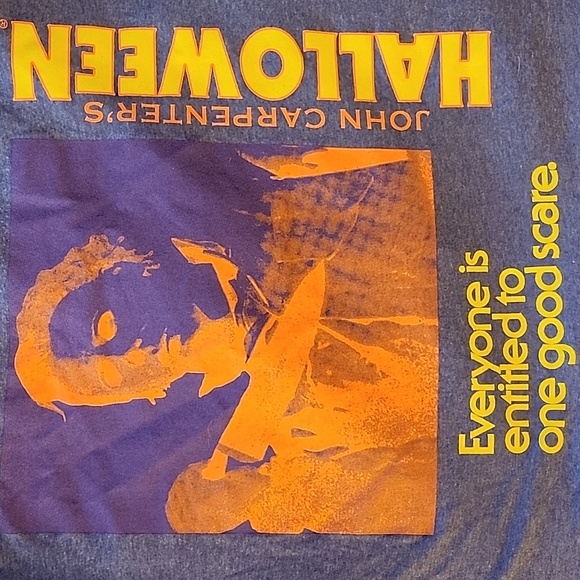 Halloween XL Purple/Orange Michael Myers T-shirt - Picture 8 of 8